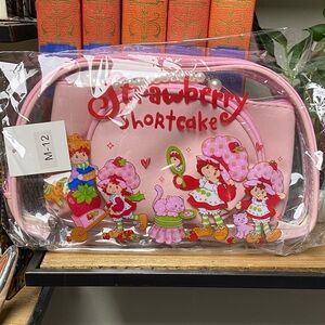 Strawberry Shortcake Pink Cosmetic Bag. Set/3. New
